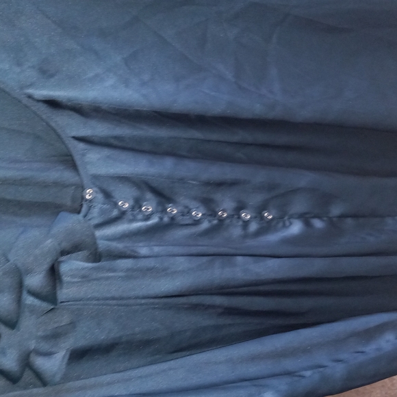 Gap XL dark blue green blouse NWOT - Picture 5 of 7